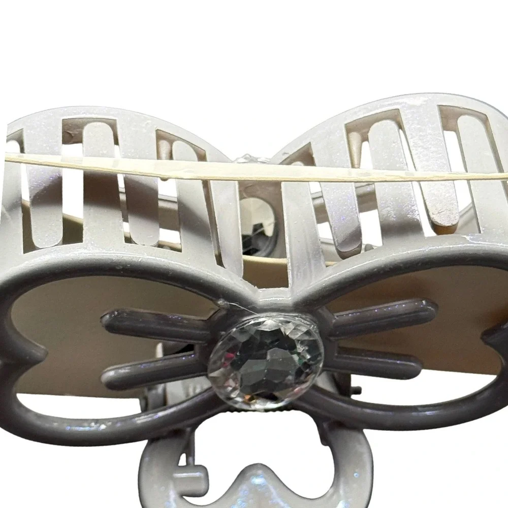 Silver Butterfly‎ Claw Clip Rhinestone Hair Accessory Women Fashion